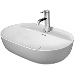Duravit Luv Bowle vask med hanehul - 600 mm - Indvendig hvid, udvendig hvid